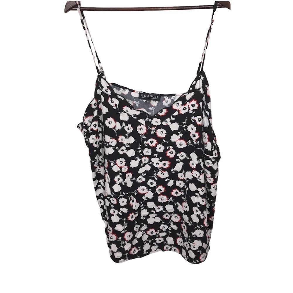 Eloquii Floral Print Tank Top